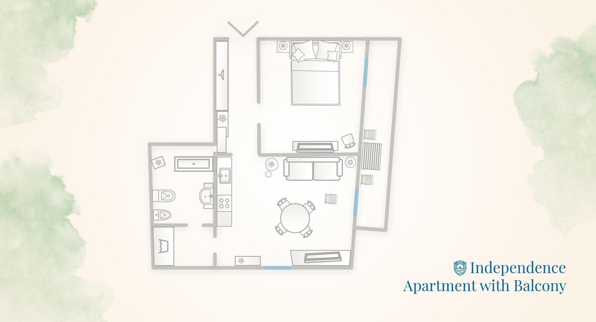 Independence Apartment With Balcony By Rent All Como Exteriér fotografie